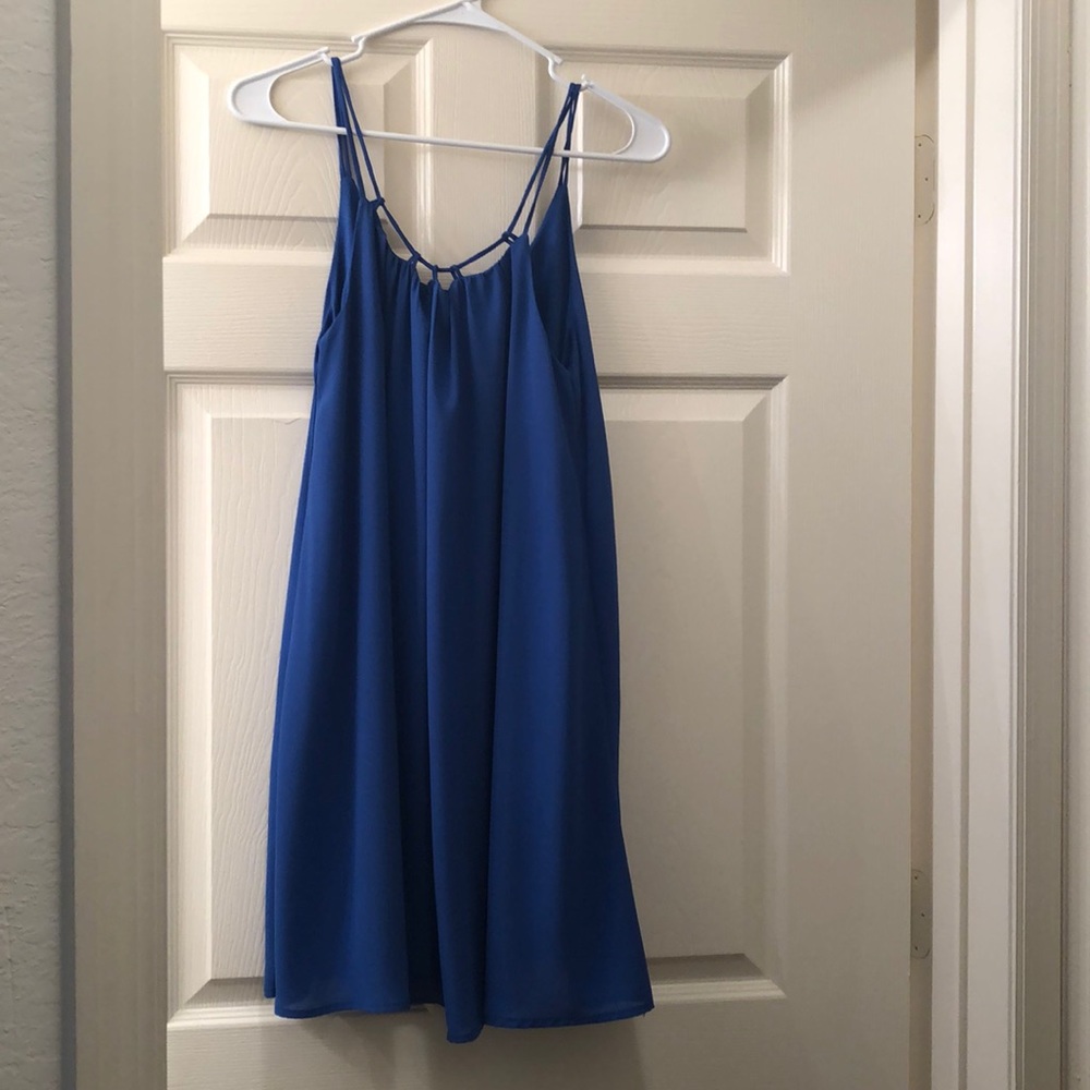 Very J, blue boutique dress